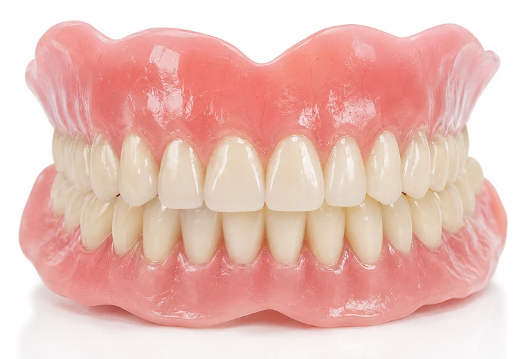 Prothèse dentaire complète remplaçant l'ensemble des dents