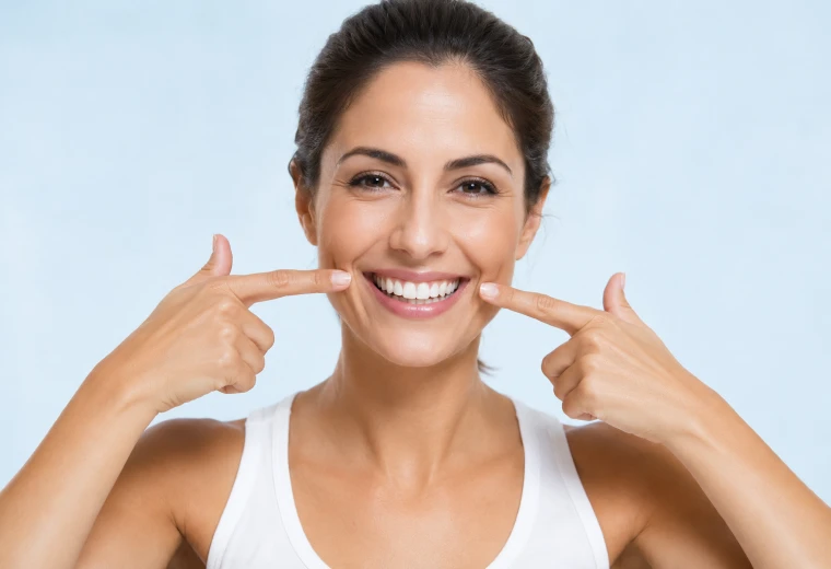Sourire éclatant après un éclaircissement dentaire